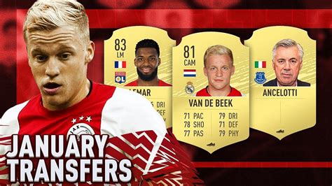 Fifa January Transfers Confirmed Deals Rumours W Van De Beek