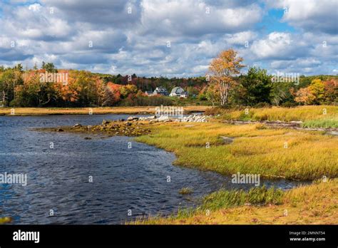 Fall foliage color in Sable county, Nova Scotia, Canada Stock Photo - Alamy