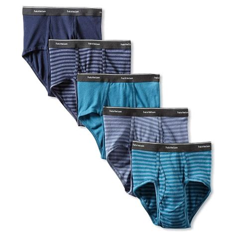 Fruit Of The Loom Fruit Of The Loom Mens Stripe Solid Brief Colors