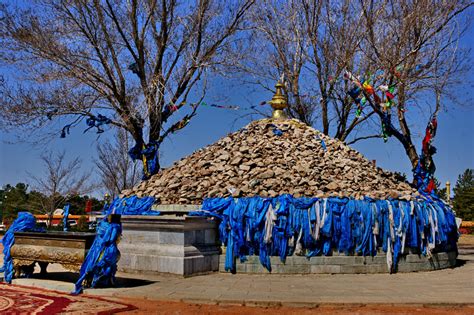 Mausoleum Of Genghis Khan In Chinas Inner Mongolia Cn