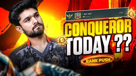 AAJ CONQUEROR HOKE RAHEGA AGRESSIVE RANK PUSH BGMI LIVE GODL