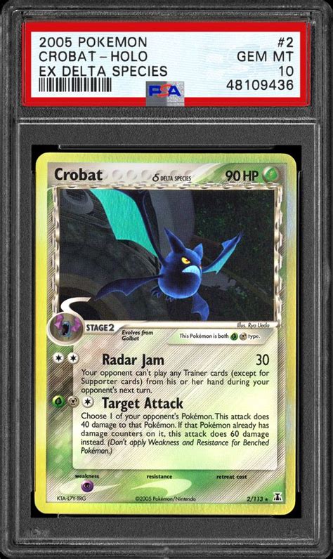 Auction Prices Realized Tcg Cards 2005 Pokemon Ex Delta Species Crobat Holo