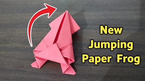 How To Make A Frog With Paper How To Make Paper Jumping Frog