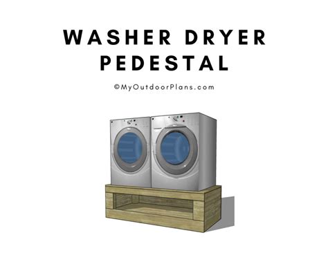 Washer Dryer Pedestal Plans