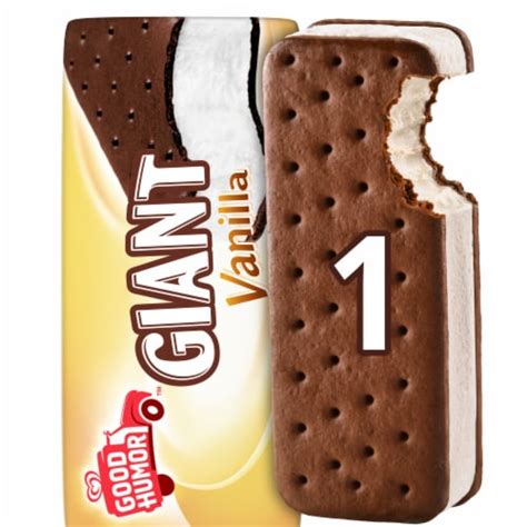 Good Humor Giant Vanilla Frozen Dairy Dessert Sandwich 1 Ct King Soopers