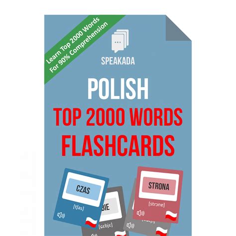 2000 Most Common Polish Words Anki Flashcards Speakada