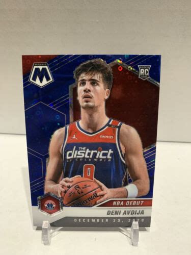 Deni Avdija Panini Mosaic Nba Debut Fast Break Blue Prizm