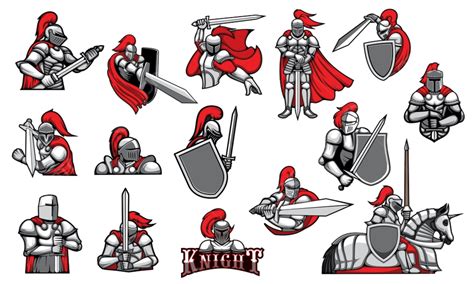 Knight Sword Warrior Vector Art Png Knights With Swords Knight Sword