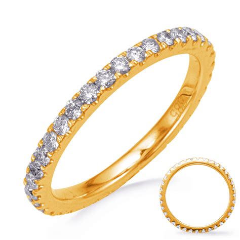 Yellow Gold Eternity Diamond Band - Unclaimed Diamonds