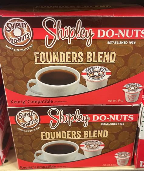 Shipley Do Nut Founders Blend Coffee Pods 12 Per Box