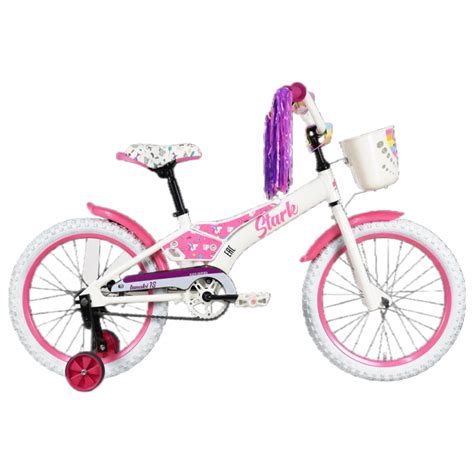 Велосипед Stark Tanuki 18" Girl белый/фиолетовый Рама: One Size (2023 ...