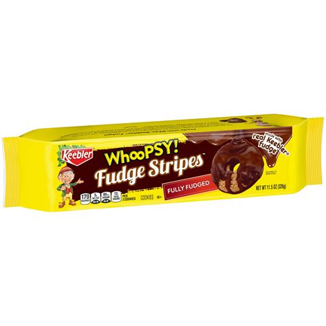 Keebler Whoospy Fudge Stripes Fully Fudged Cookies 115 Oz Walmart