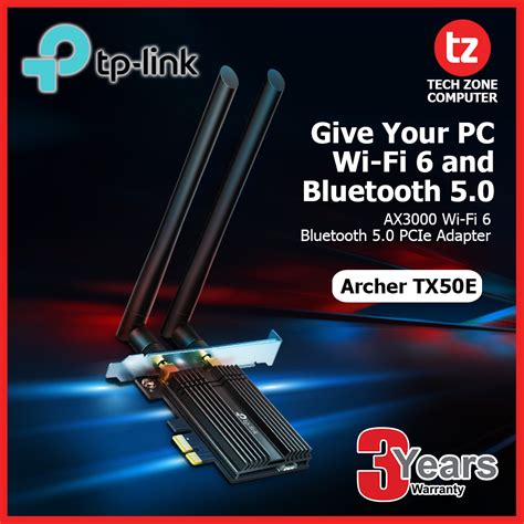 Tp Link Archer Tx E Ax Wi Fi With Bluetooth Pcie Adapter