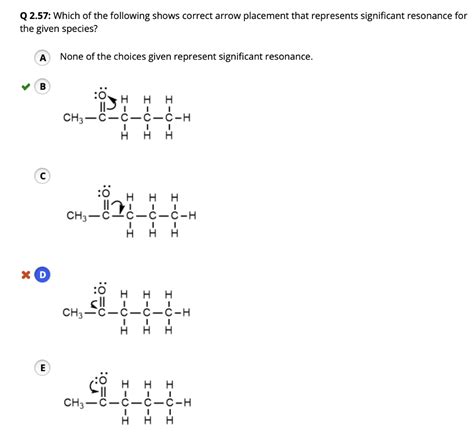 Solved Q 2 57 Which Of The Following Shows Correct Arrow Chegg