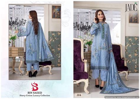 Bin Saeed Vol 5 By Jade 501 To 506 Series Beautiful Festive Suits