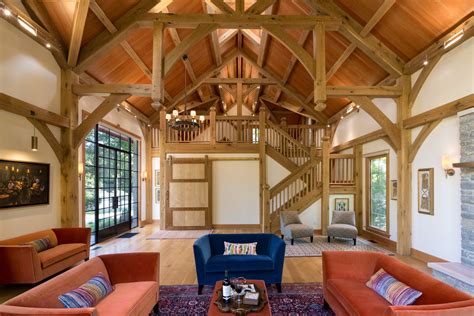 Timber Frame Hobby Barn By Oakbridge Timber Framing Dwell