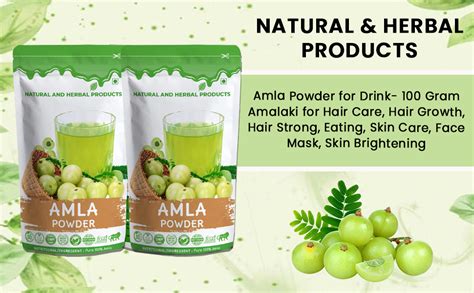 Natural And Herbal Products Amla Powder For Drinkindian Gooseberryamalaki For Hair Carehair