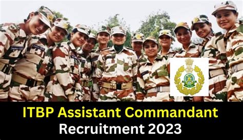 Itbp Recruitment For Assistant Commandant Ojas Club