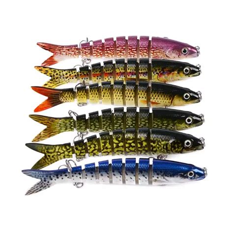 Wholesale Artificial Fishing Lure Minnow Pesca Jointed Swimbait Jointed