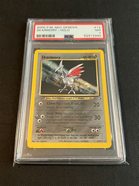 PSA 7 SKARMORY Holo 2000 Pokemon Neo Genesis Card 13 111 EBay