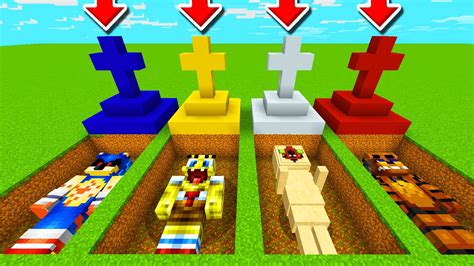 Minecraft PE DO NOT CHOOSE THE WRONG GRAVE Sonic EXE FNAF