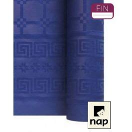 NAPPE BLEU MARINE 25 mètres DAMASSÉ Festicave