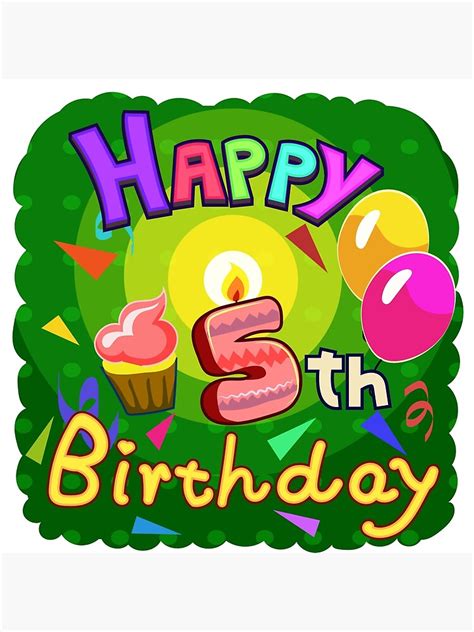 Happy 5th Birthday Clipart 10 Free Cliparts Download Images On