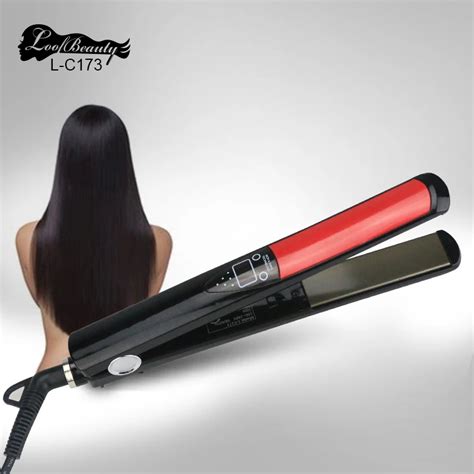 Loof Brand Titanium Plates Flat Iron Straightening Irons Styling Tools