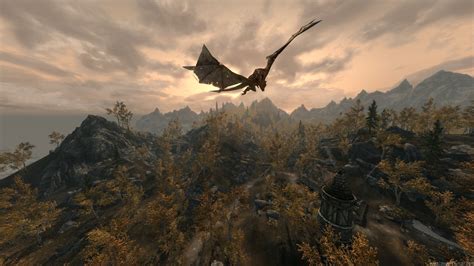 Dragon wallpaper - screenshot from Skyrim 1920x1080 (xpost from r ...