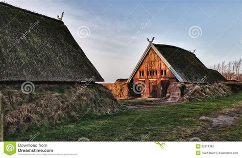 Traditional Old Viking Age House Stock Photo - Image of stone, heritage ...