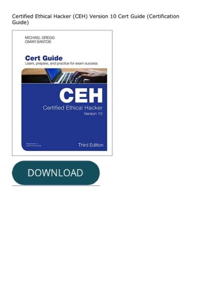 Read Ebook Pdf Certified Ethical Hacker CEH Version 10 Cert Guide