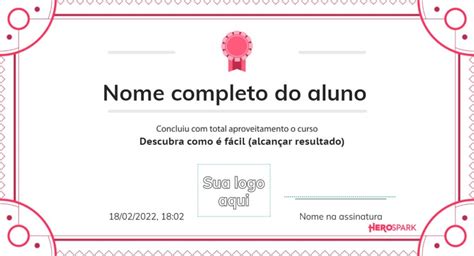 Como criar certificado online grátis modelos prontos HeroSpark Blog