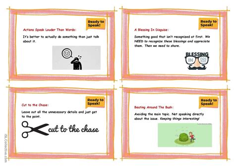 Idioms Of Advice Flashcards Vocabula English Esl Worksheets Pdf Doc