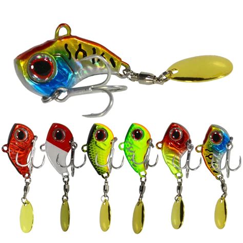 Metal VIB Fishing Lure Spinner Sinking Colher Girat Ria Pin Crankbait