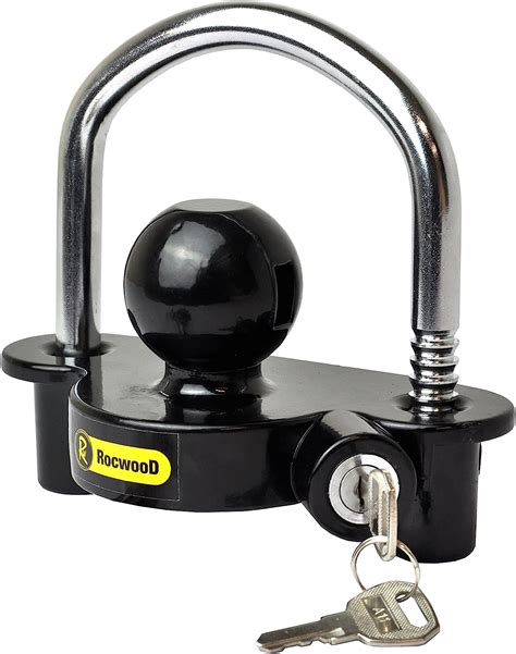 Rocwood High Security Universal 50mm Caravan Trailer Tow Ball Lock