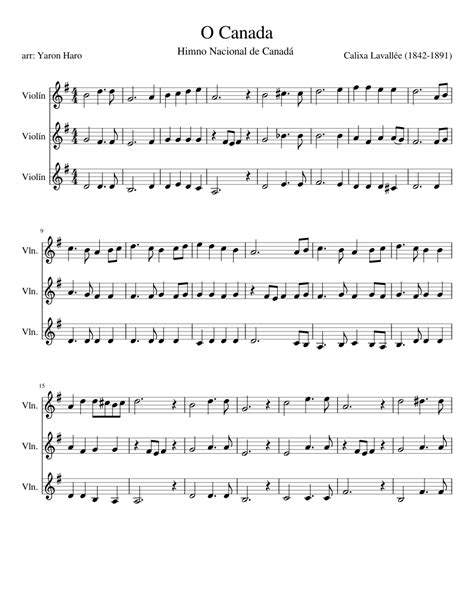 O Canada Canada National Anthem Sheet Music