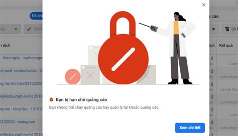 Bật mí lý do tài khoản quảng cáo Facebook bị hạn chế