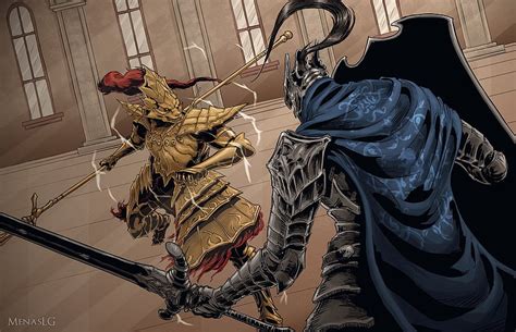 Dragon Slayer Ornstein V S Knight Artorias The Abyss Walker