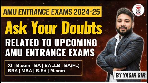 AMU Entrance Exams 2024 25 Ask Your Doubts Related To Upcoming