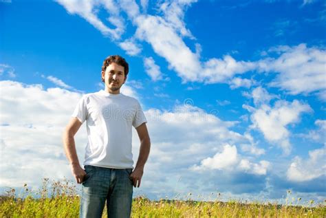 Man Standing In A Field Royalty Free Stock Photo Image 21226675