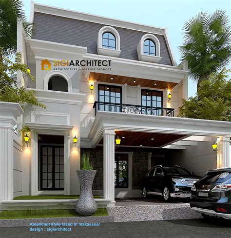 Rumah American Classic 2 Lantai LB 250 300 M2