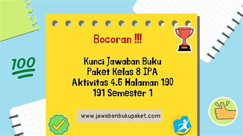 Bocoran Kunci Jawaban Buku Paket Kelas Ipa Aktivitas Halaman