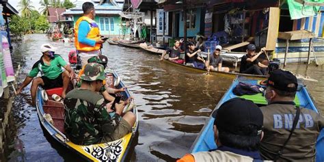 Banjir Di Kapuas Hulu Kalbar Mulai Berangsur Surut