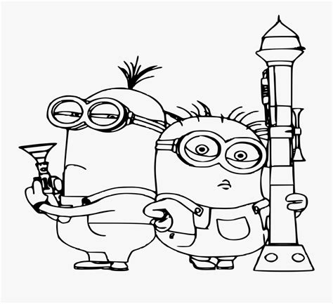 Kevin The Minion Coloring Page