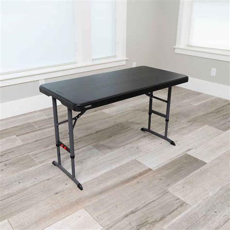 Lifetime Adjustable Height Folding Table Foot Top