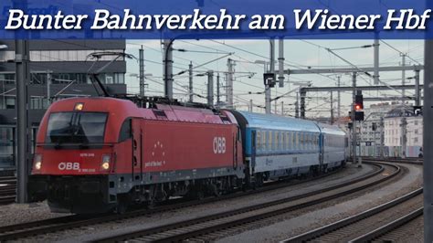 Bunter Bahnverkehr Am Wiener Hbf Mit Komischen Ec Bb Cityjet