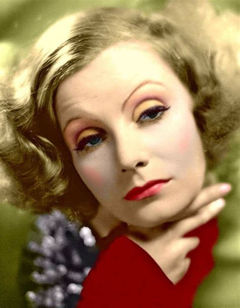 Greta Garbo A Color In Christmas Portret