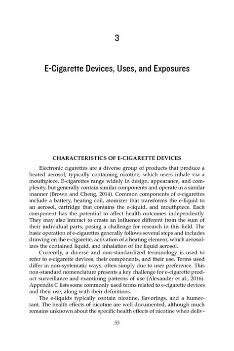 3 E Cigarette Devices Uses And Exposures Public Health Consequences