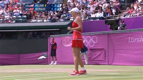 Serena Williams Vs Caroline Wozniacki 2012 London QF Highlights Video