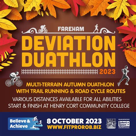 Deviation Duathlon Fareham Believe And Achieve Running Cycling